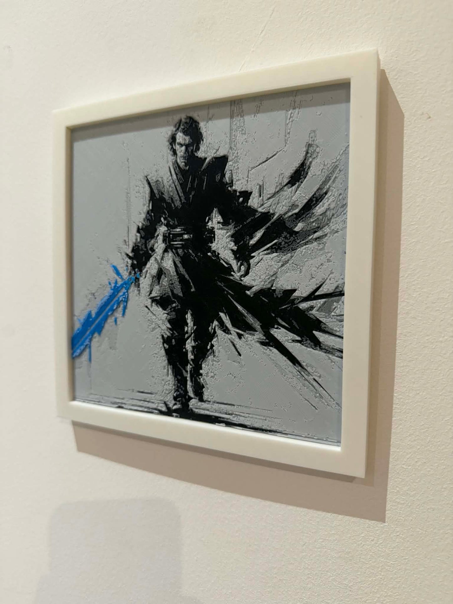 Stylized Anakin Skywalker 3D Pop Art - Textured Star Wars Wall Plaque - Modern Star Wars Fan Gift