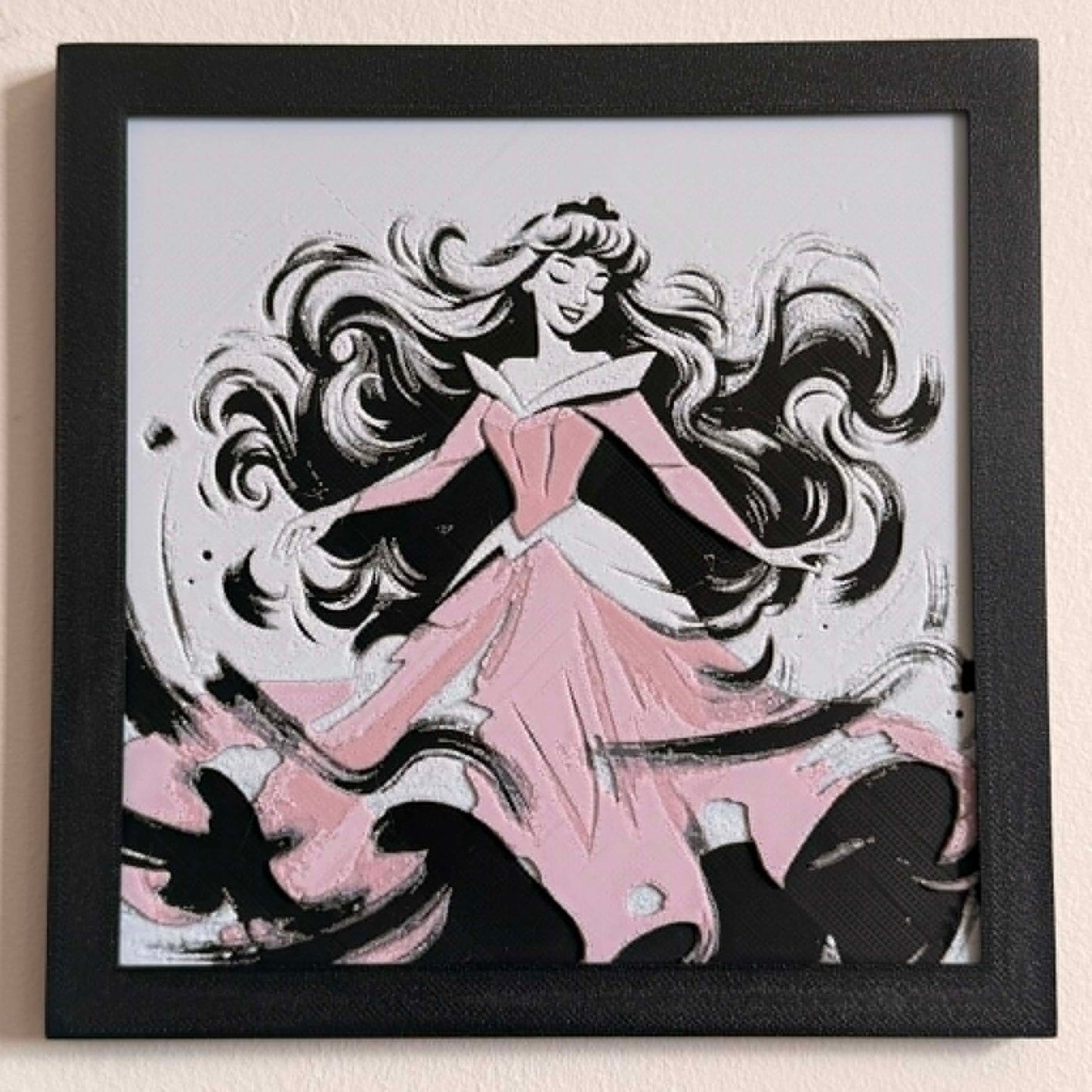 Princess Aurora (Sleeping Beauty) 3D Textured Portrait Art Piece