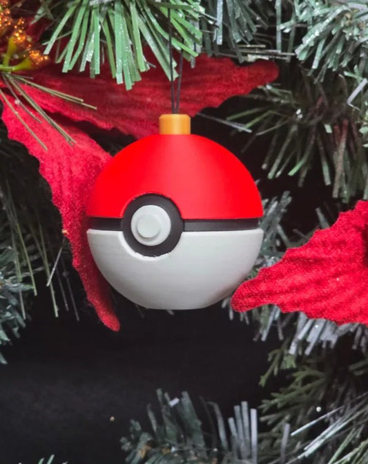 Poké Ball Christmas Tree Ornaments