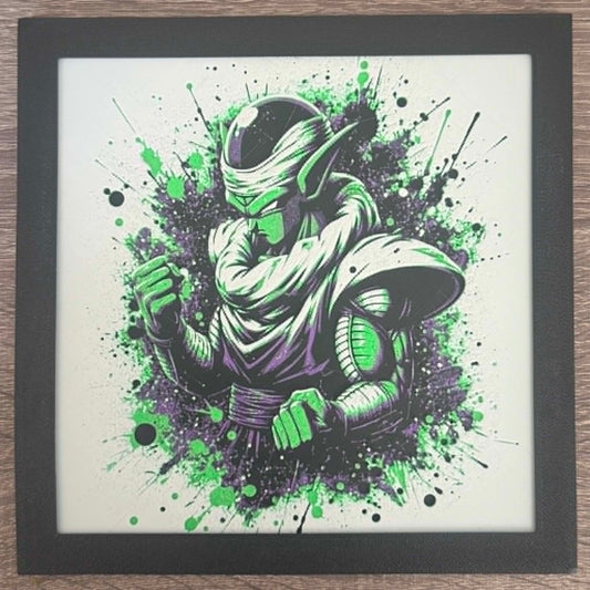 Dynamic Textured DBZ Artwork | Piccolo