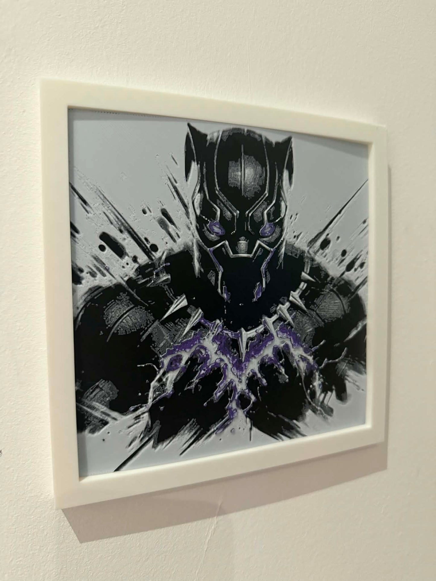Dynamic 3D Textured Avenger Art | King of Wakanda Wall Decor