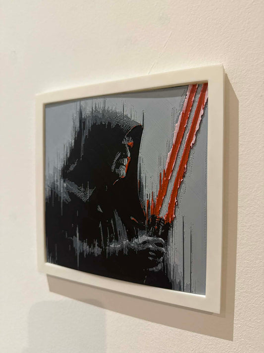 Stylized Master Sith Lord Sidious 3D Pop Art - Textured Star Wars Wall Plaque - Modern Star Wars Fan Gift