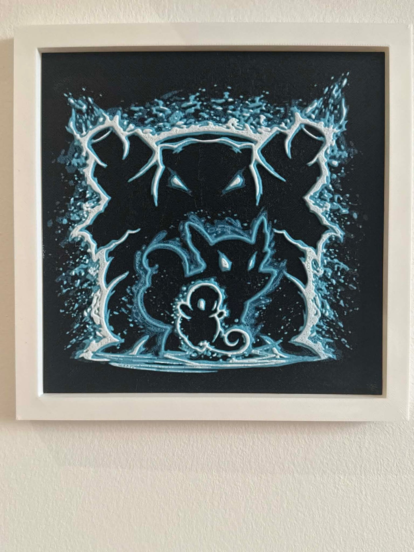 Squirtle Evolution 3D Pop Art - Textured Pokemon Wall Plaque - Modern Anime Fan Gift