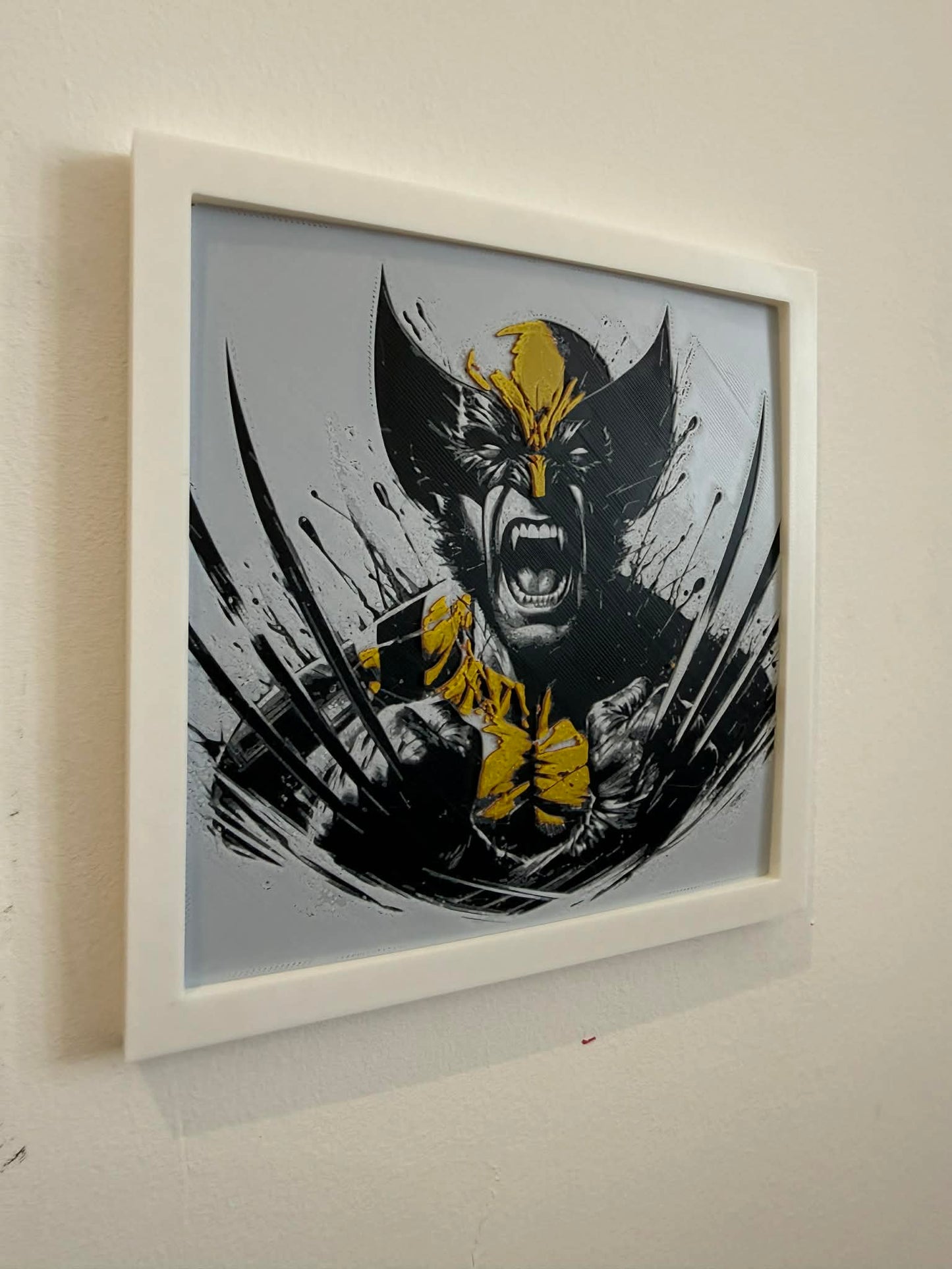 Dynamic 3D Textured Avenger Art | The Wolverine Wall Decor