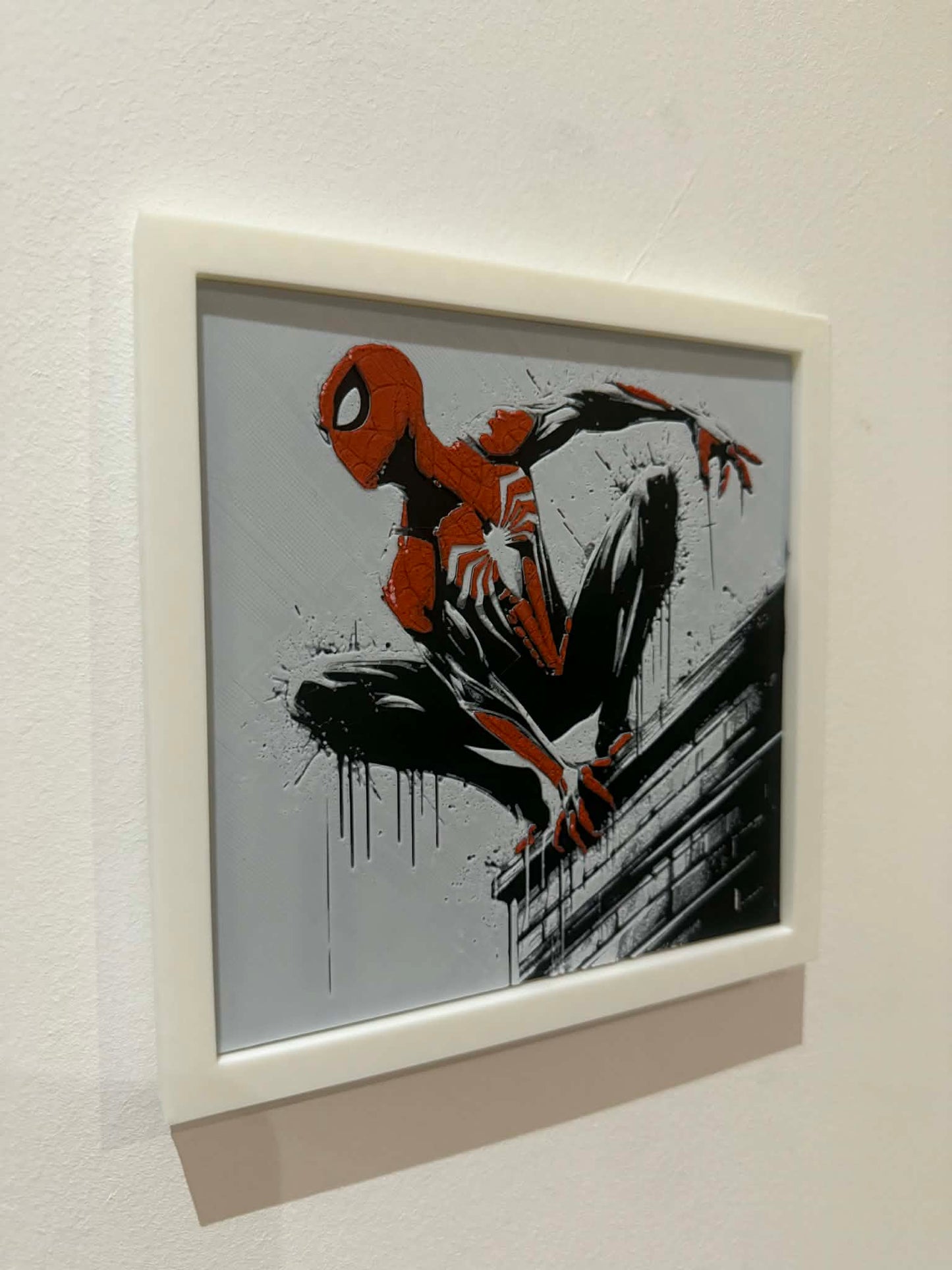 Dynamic 3D Textured Avenger Art | The Webslinger Wall Decor