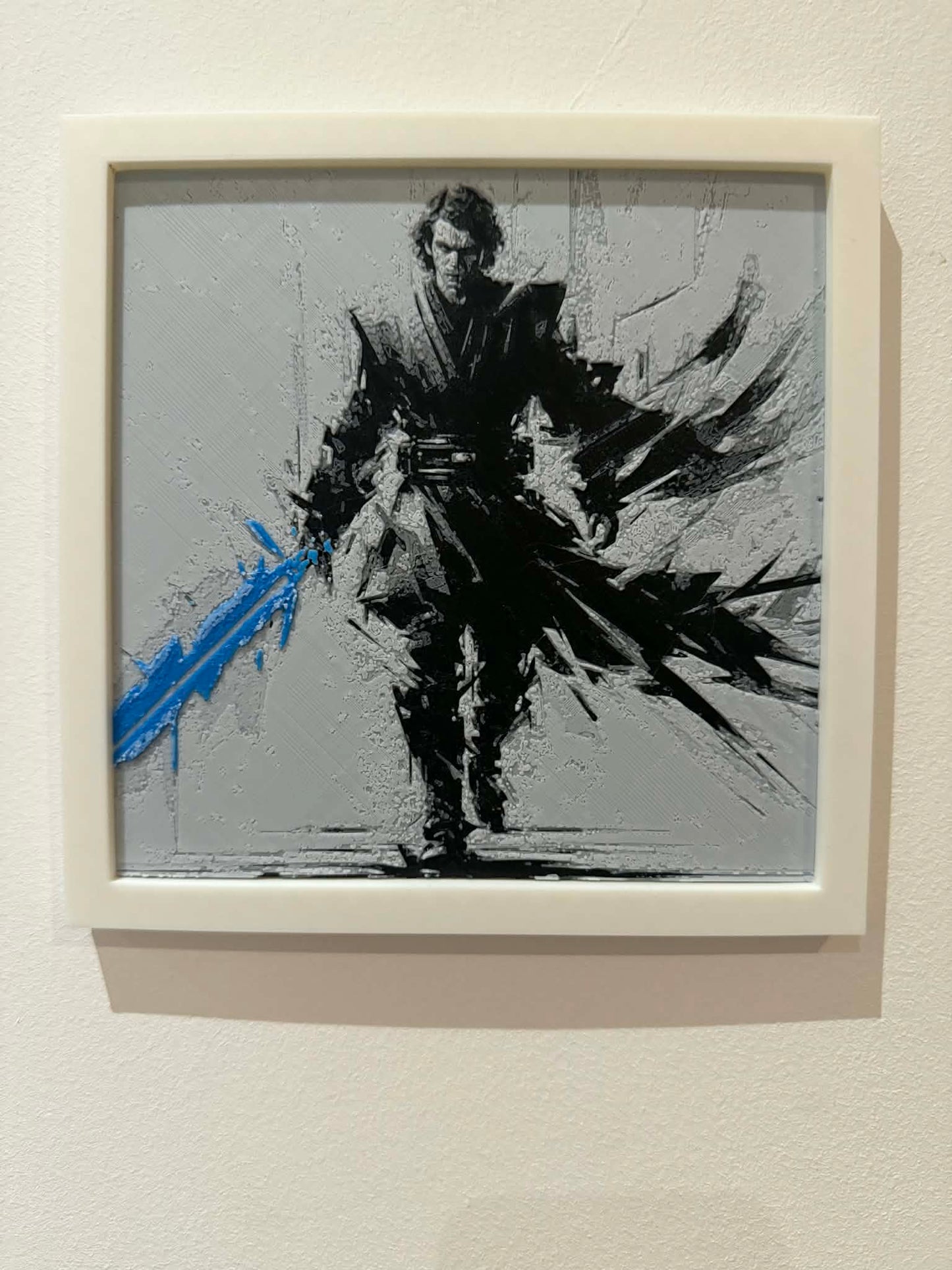 Stylized Anakin Skywalker 3D Pop Art - Textured Star Wars Wall Plaque - Modern Star Wars Fan Gift