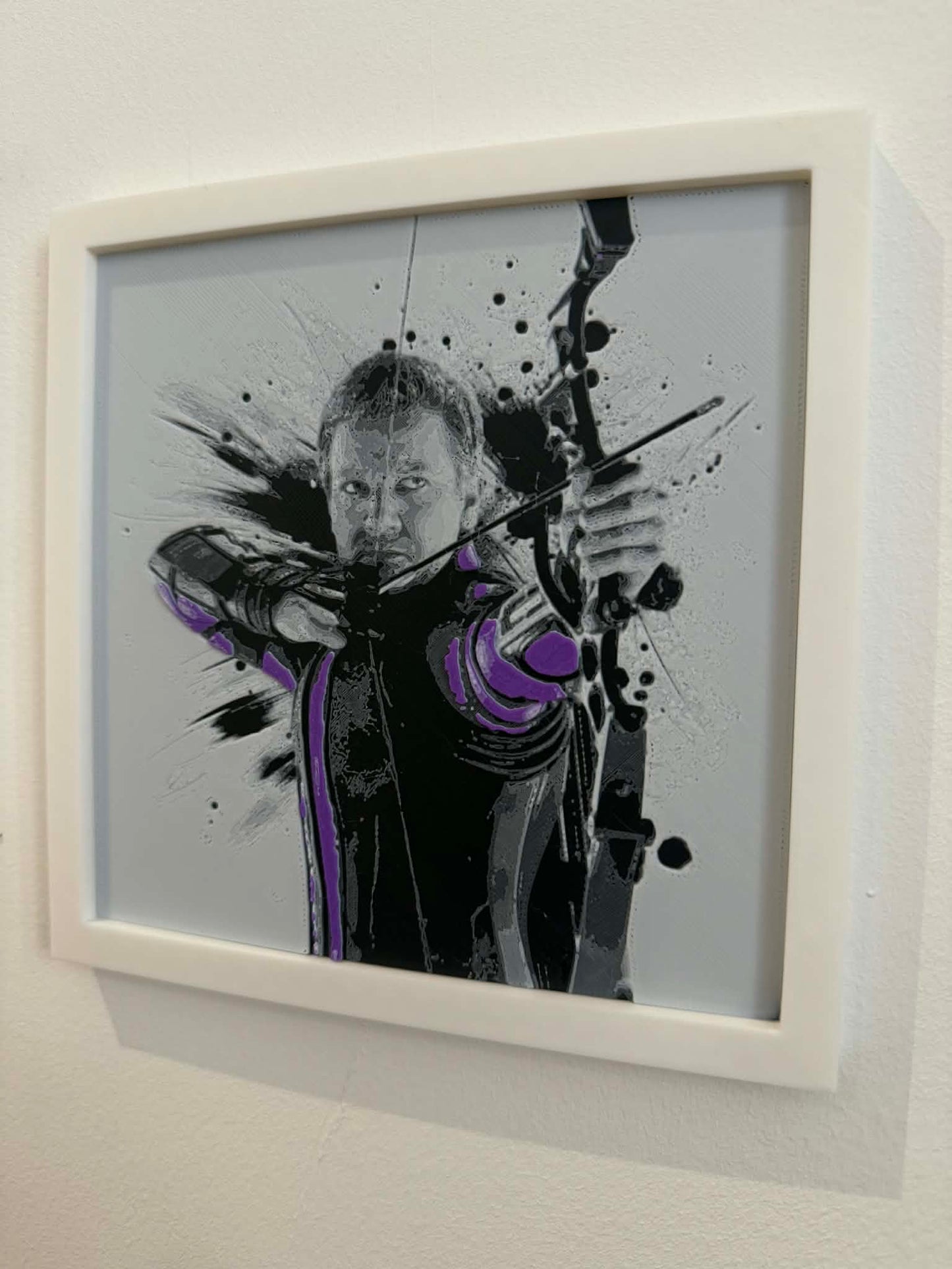 Dynamic 3D Textured Avenger Art | Hawkeye Wall Decor