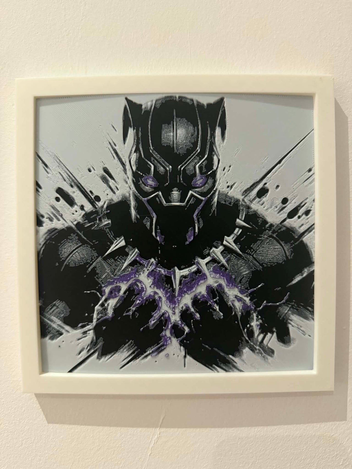 Dynamic 3D Textured Avenger Art | King of Wakanda Wall Decor