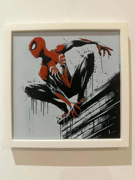 Dynamic 3D Textured Avenger Art | The Webslinger Wall Decor