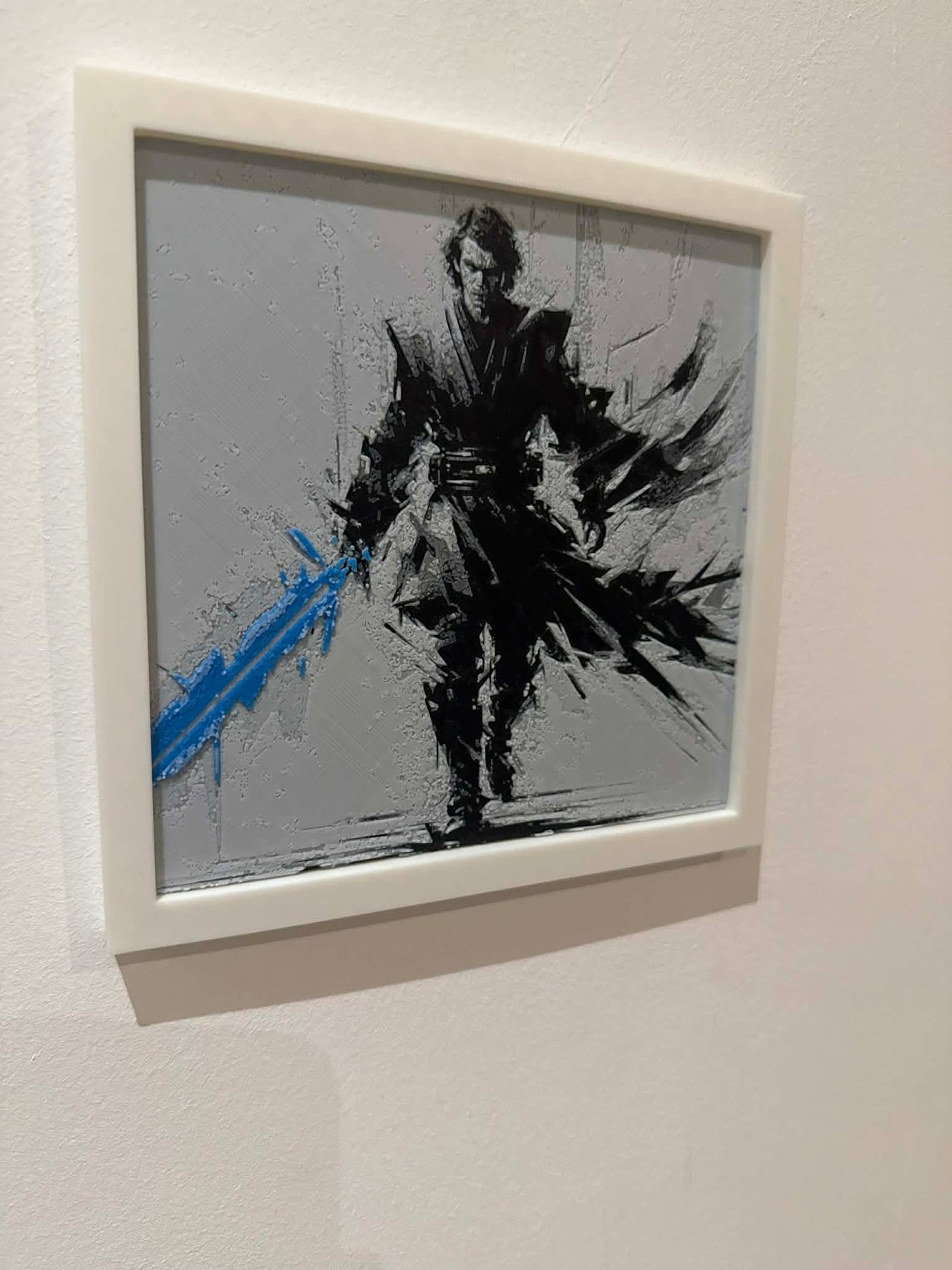 Stylized Anakin Skywalker 3D Pop Art - Textured Star Wars Wall Plaque - Modern Star Wars Fan Gift