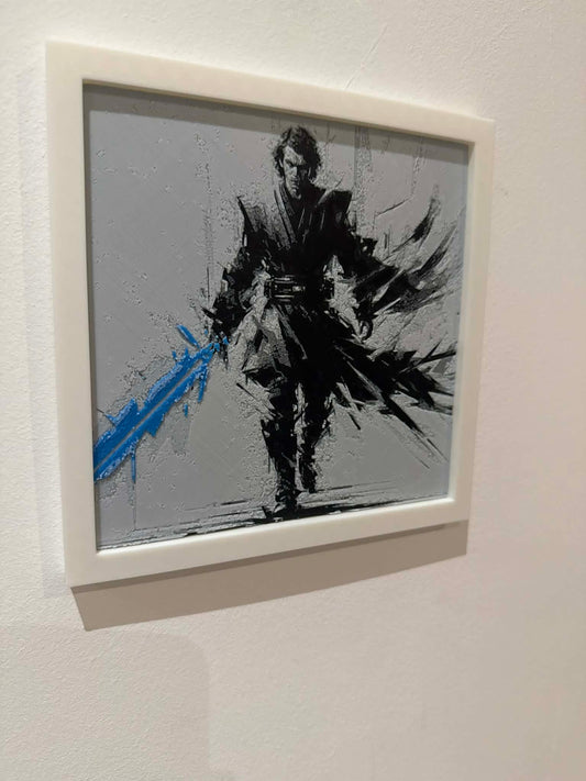 Stylized Anakin Skywalker 3D Pop Art - Textured Star Wars Wall Plaque - Modern Star Wars Fan Gift