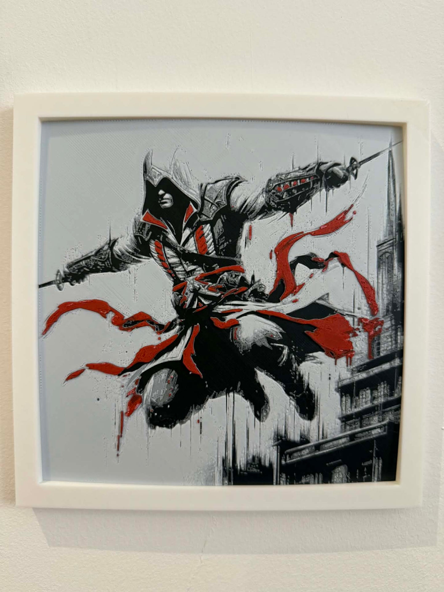 Dynamic 3D Textured Game Art | AC Ezio Wall Decor
