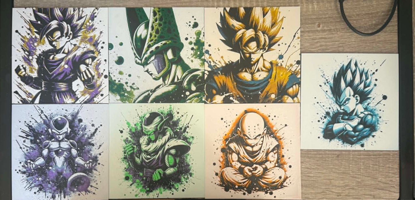 Dynamic Textured DBZ Artwork | Vegeta
