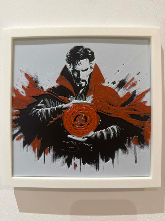 Dynamic 3D Textured Avenger Art | The Sorcerer Supreme Wall Decor