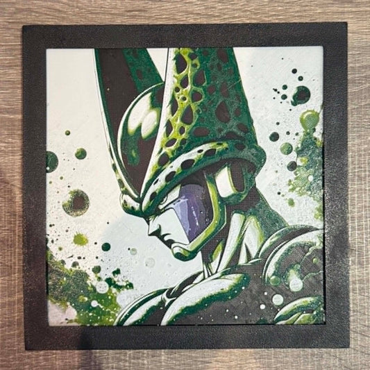 Dynamic Textured DBZ Artwork | Cell