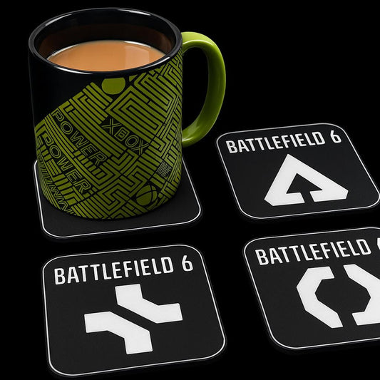 Battlefield 6 Coaster Set | Gamer Desk Accessories | Gift for Gamers, Streamers & Battlefield Fans