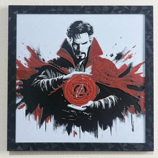 Dynamic 3D Textured Avenger Art | The Sorcerer Supreme Wall Decor