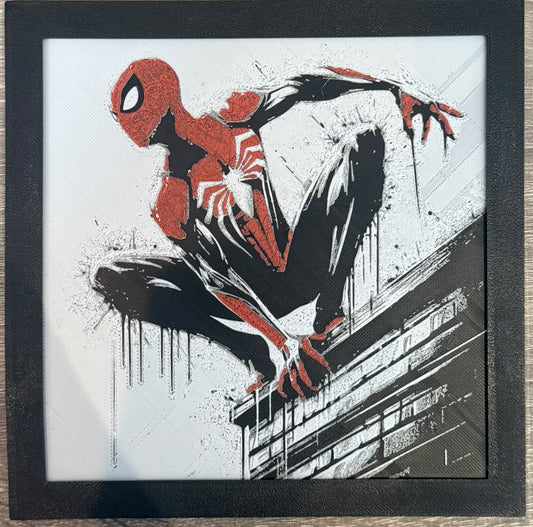 Dynamic 3D Textured Avenger Art | The Webslinger Wall Decor