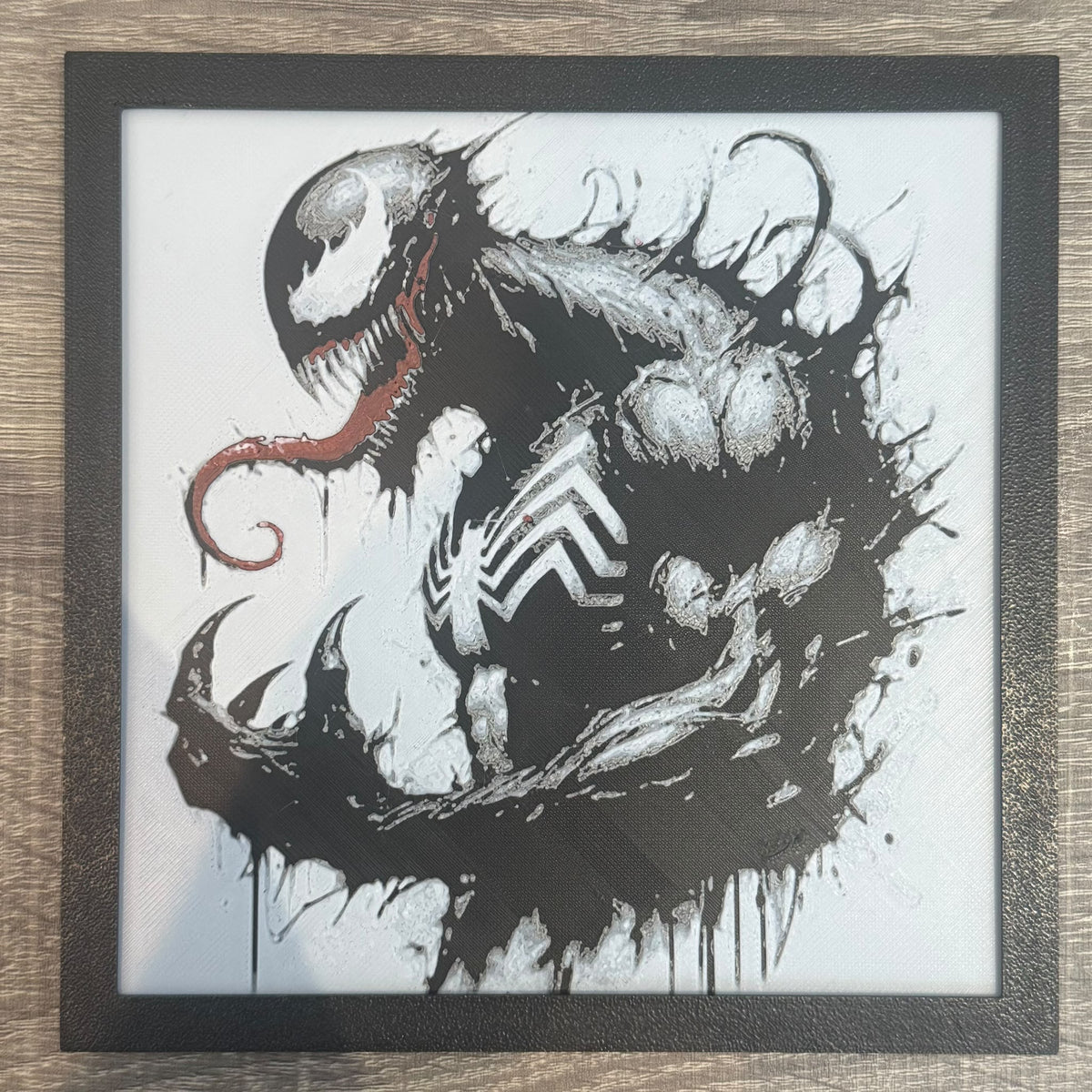 Dynamic 3D Textured Avenger Art | Venom (Sideview) Wall Decor