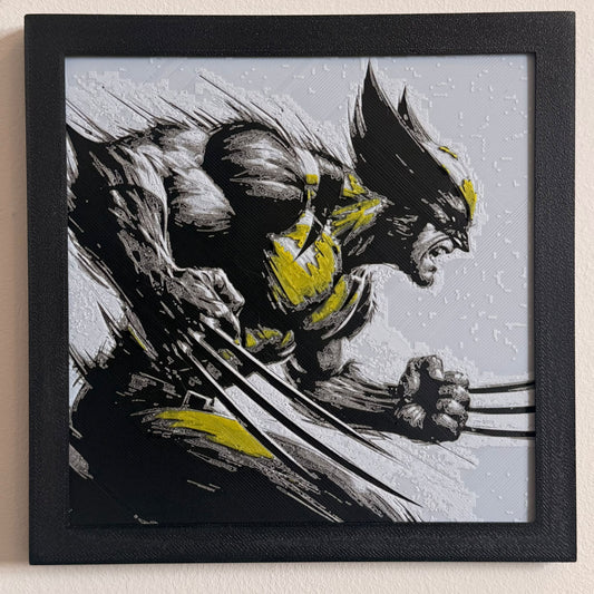 Dynamic 3D Textured Avenger Art | The Wolverine (Sideview) Wall Decor