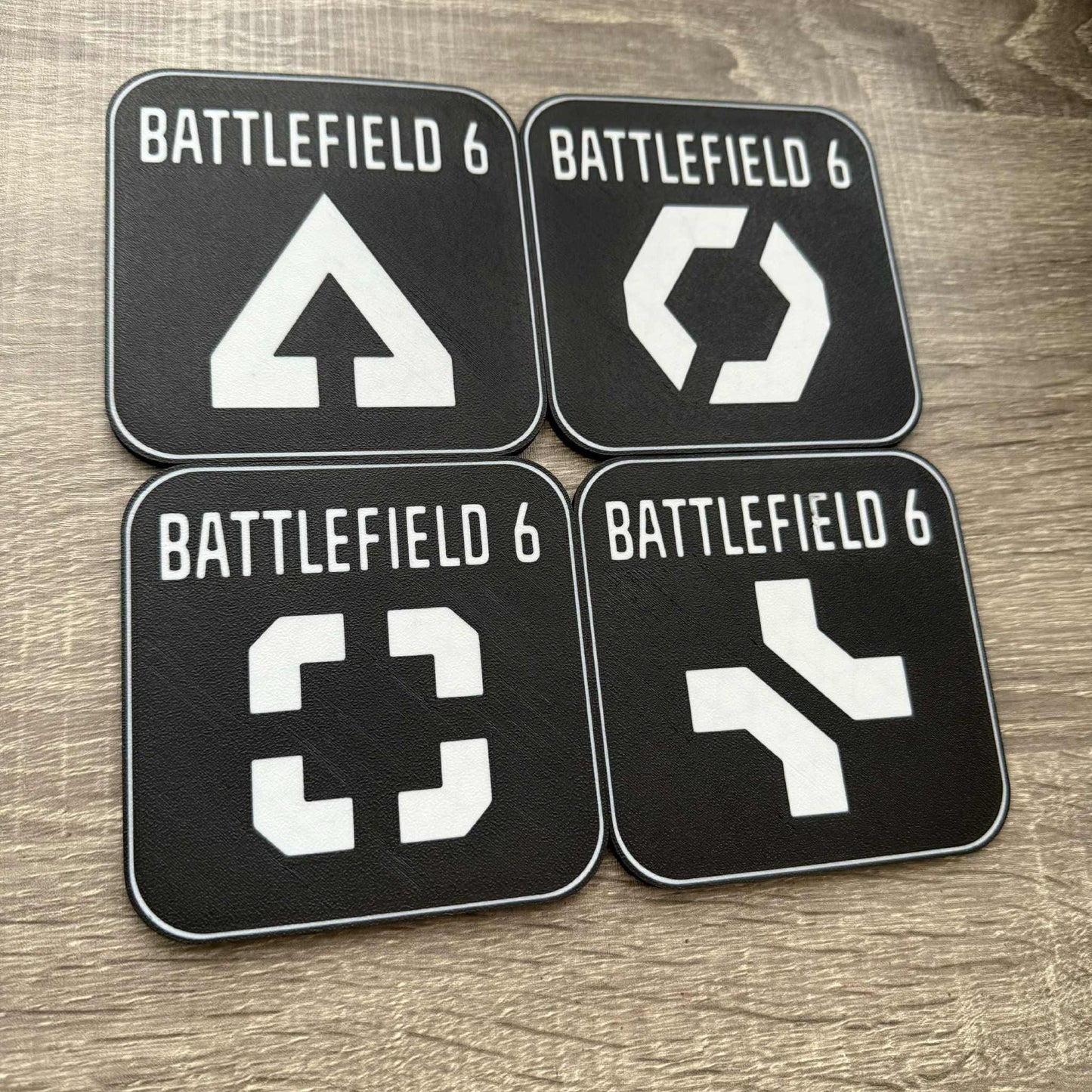 Battlefield 6 Coaster Set | Gamer Desk Accessories | Gift for Gamers, Streamers & Battlefield Fans