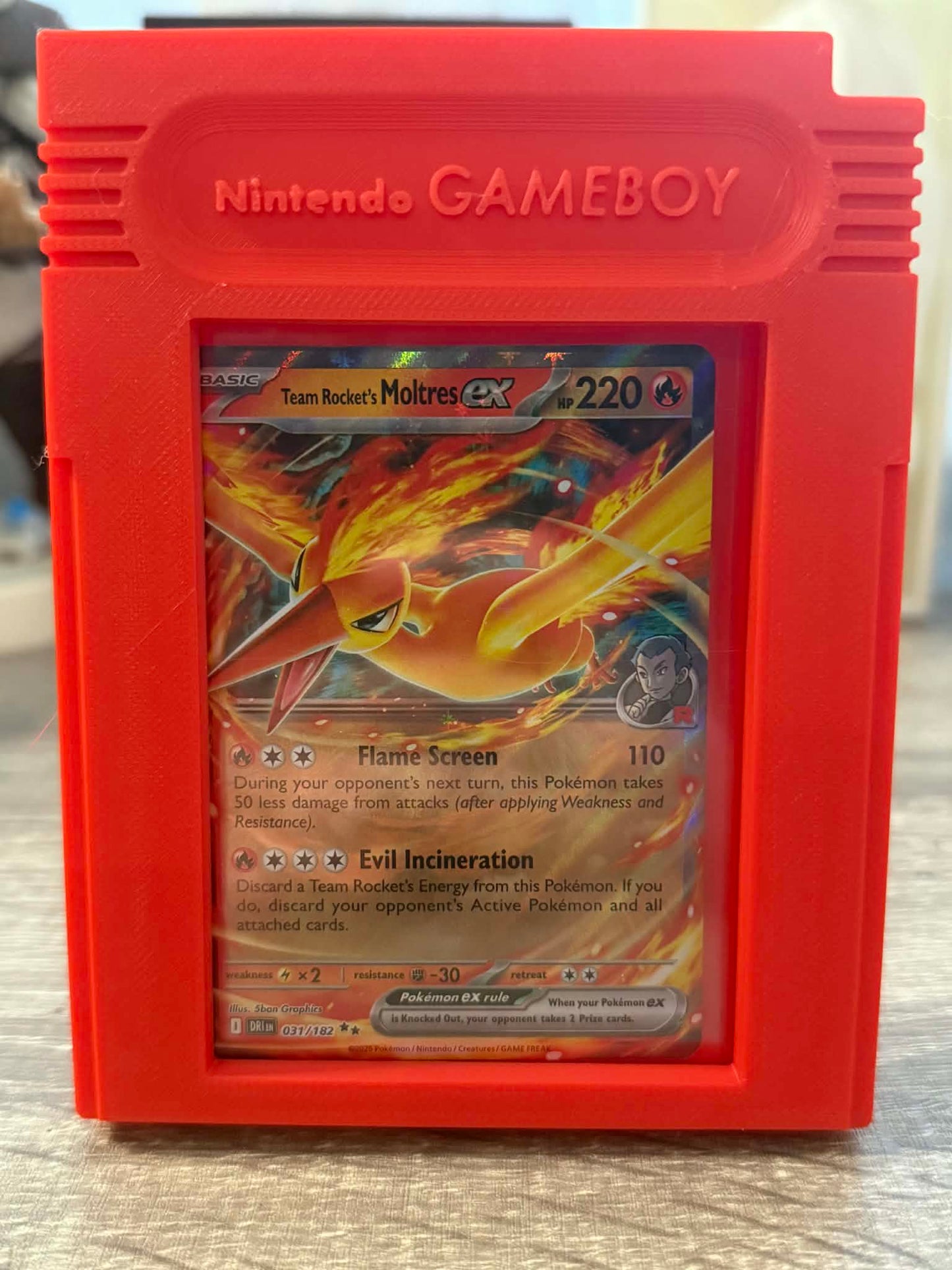 Retro Game Cartridge TCG Toploader Display Frame