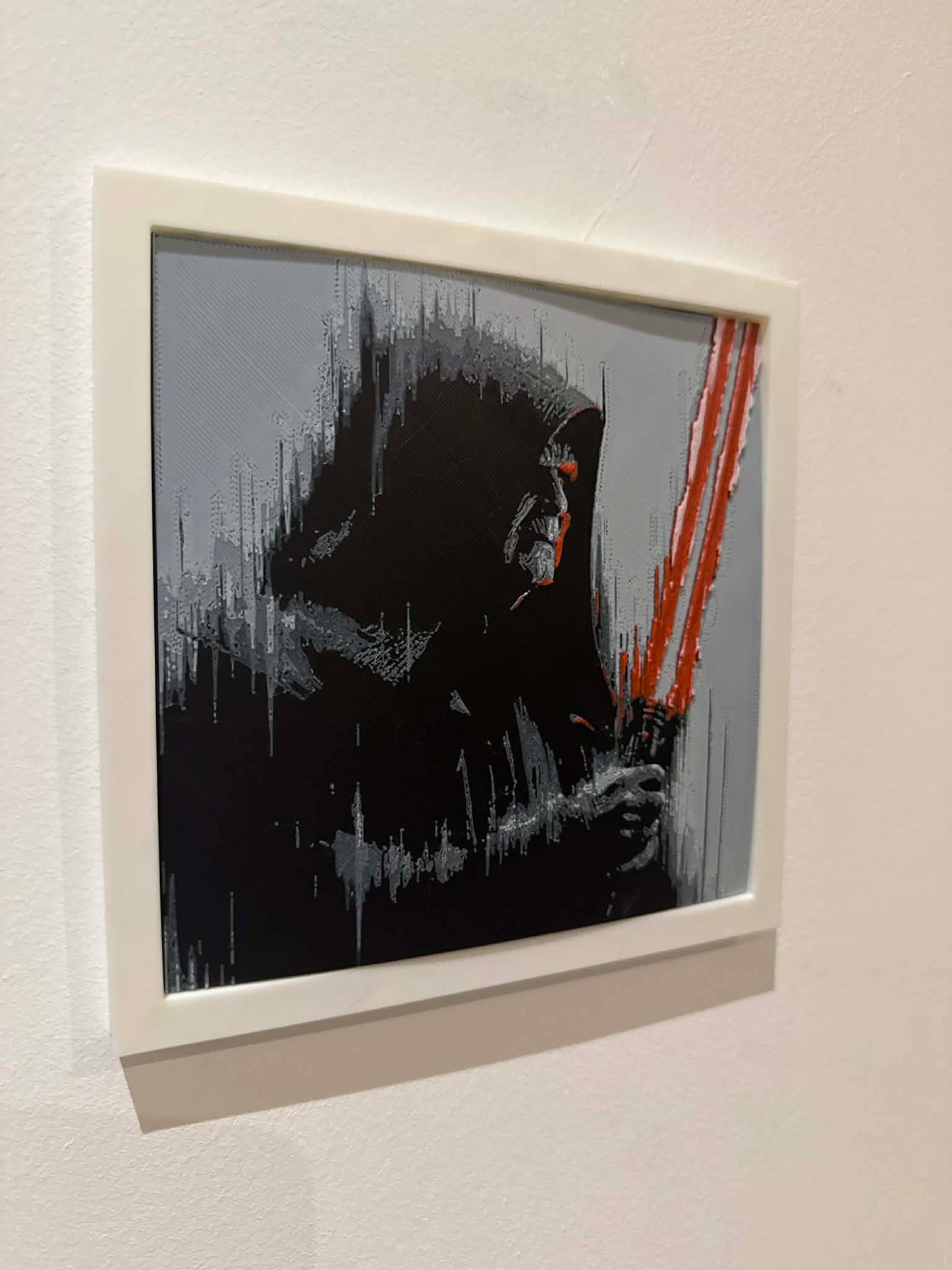 Stylized Master Sith Lord Sidious 3D Pop Art - Textured Star Wars Wall Plaque - Modern Star Wars Fan Gift