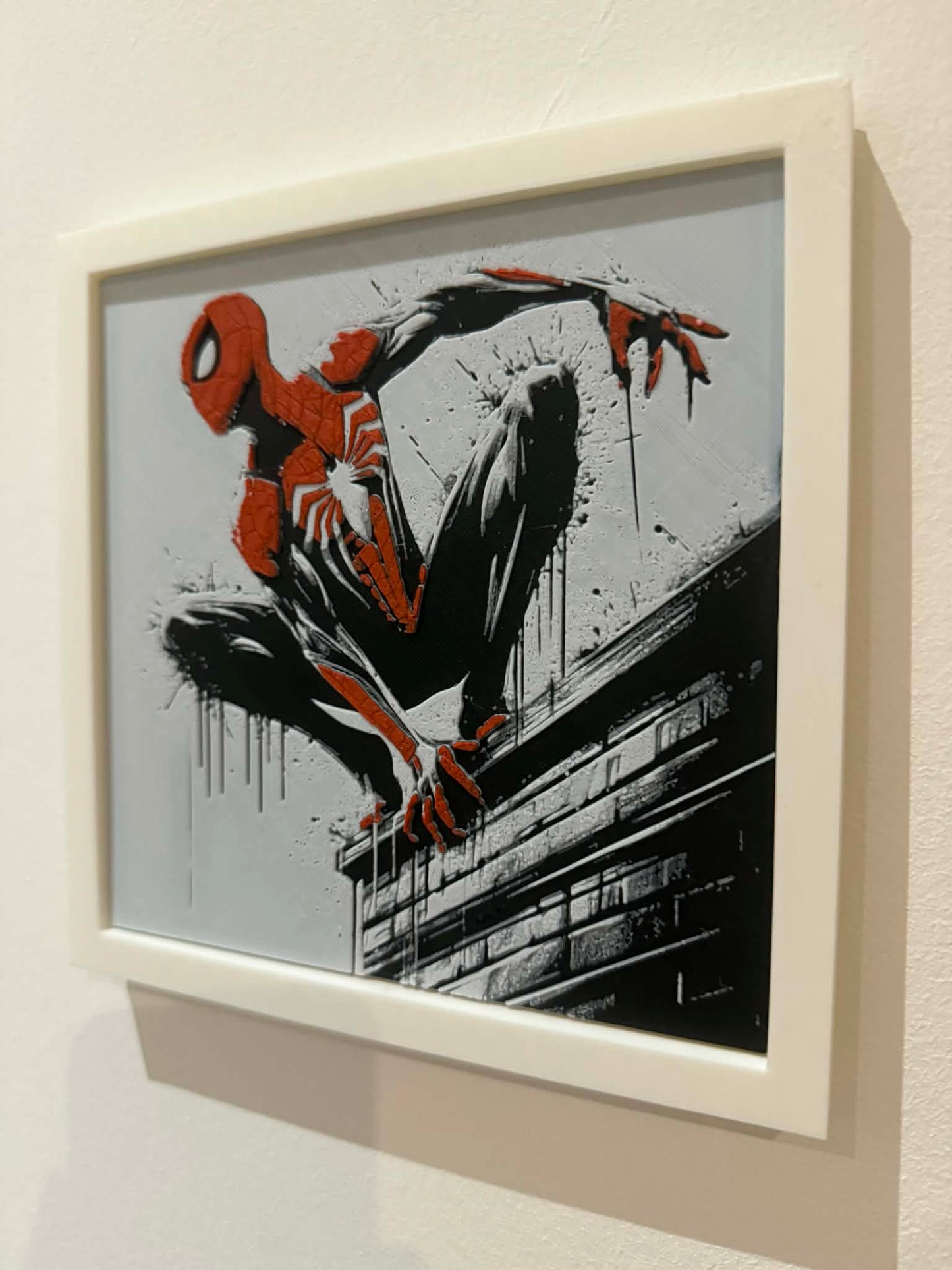 Dynamic 3D Textured Avenger Art | The Webslinger Wall Decor