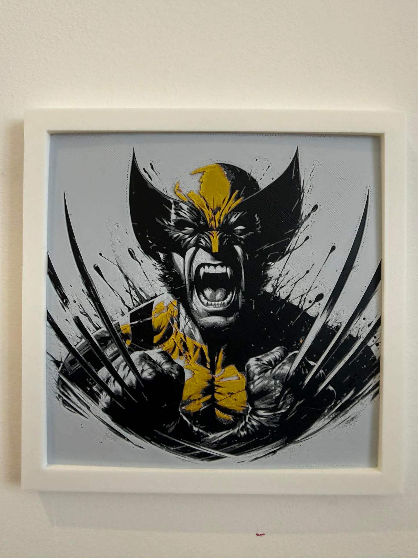 Dynamic 3D Textured Avenger Art | The Wolverine Wall Decor