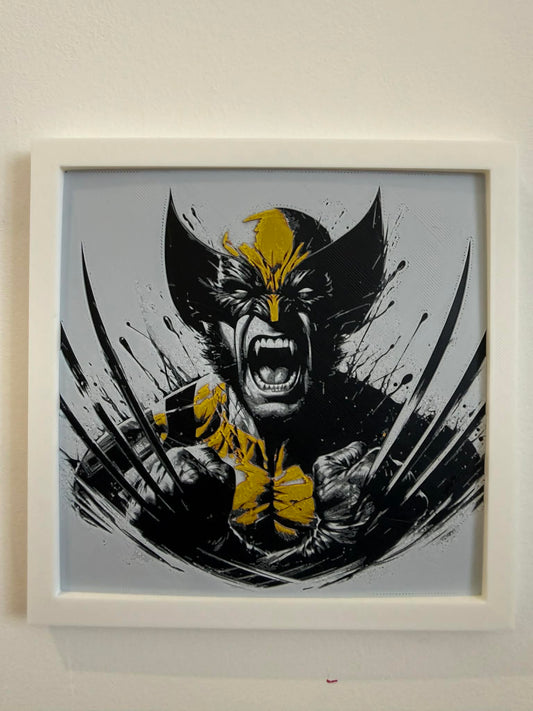 Dynamic 3D Textured Avenger Art | The Wolverine Wall Decor
