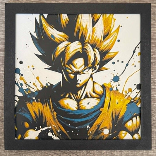 Dynamic Textured DBZ Artwork | Goku Portrait
