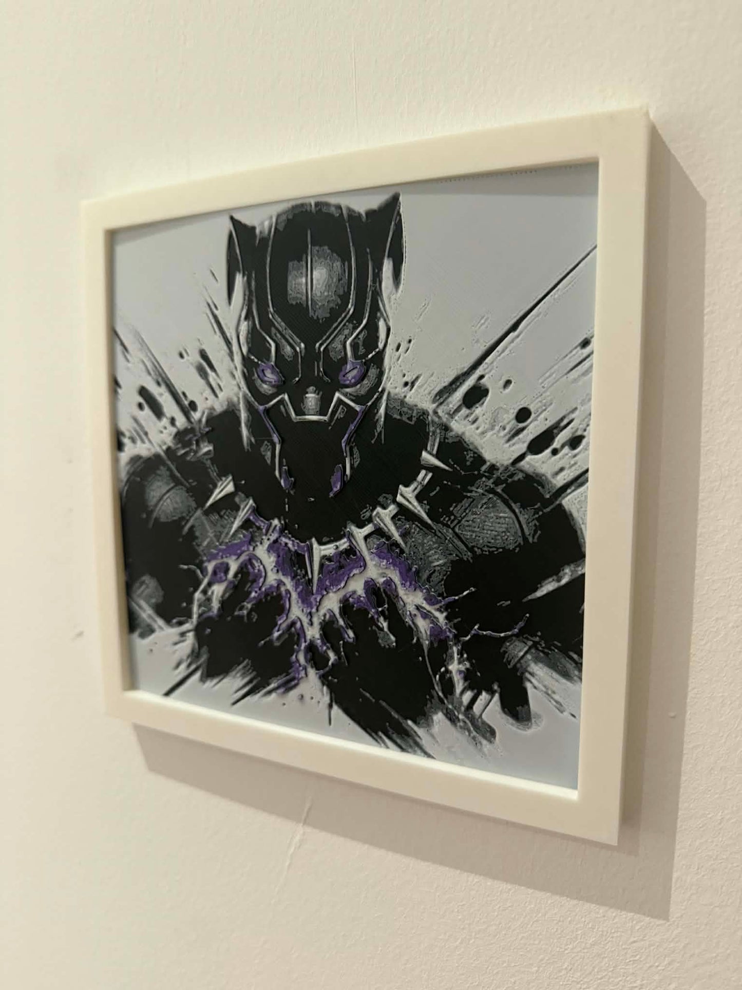 Dynamic 3D Textured Avenger Art | King of Wakanda Wall Decor