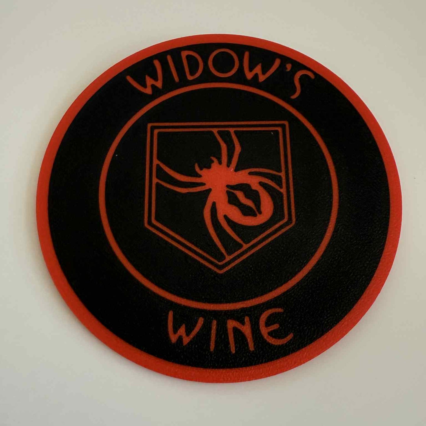Widows Wine Perk Coasters: Geeky Home Decor, Set of 4